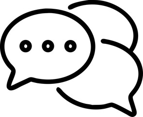 Chat settings icon – gear in speech bubble symbol for message configuration, communication tools, customer service setup, chatbot interface, online support, flat vector UI design
