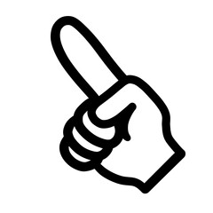 指さし　アイコン　記号　サイン タッチ　ワンポイント　手　イラスト	