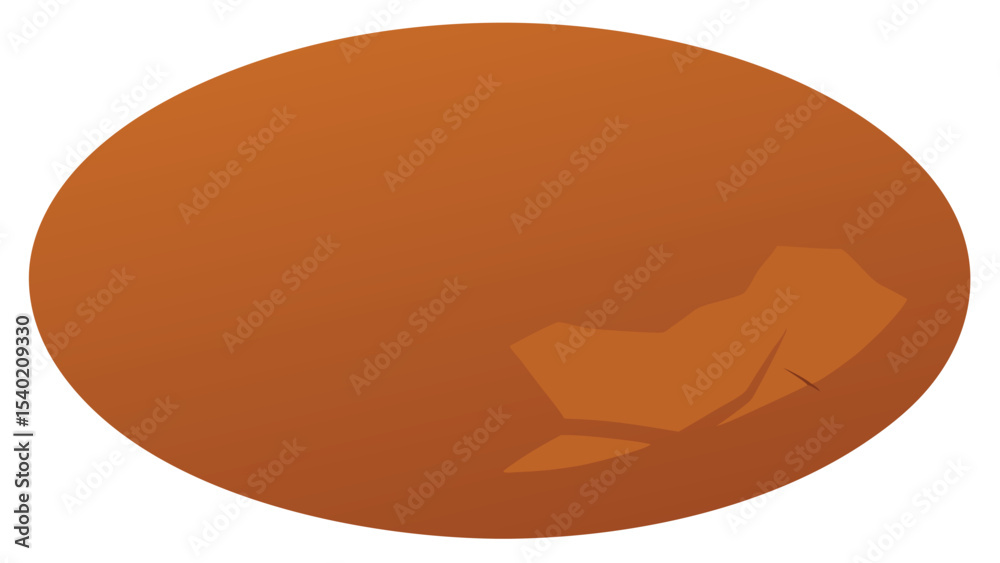 Poster abstract design element brown circle shape with geometric broken element transparency