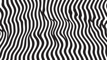 Wavy stripes oscillate creating optical illusion monochrome scene abstract backdrop