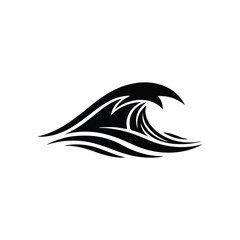sea waves silhouette