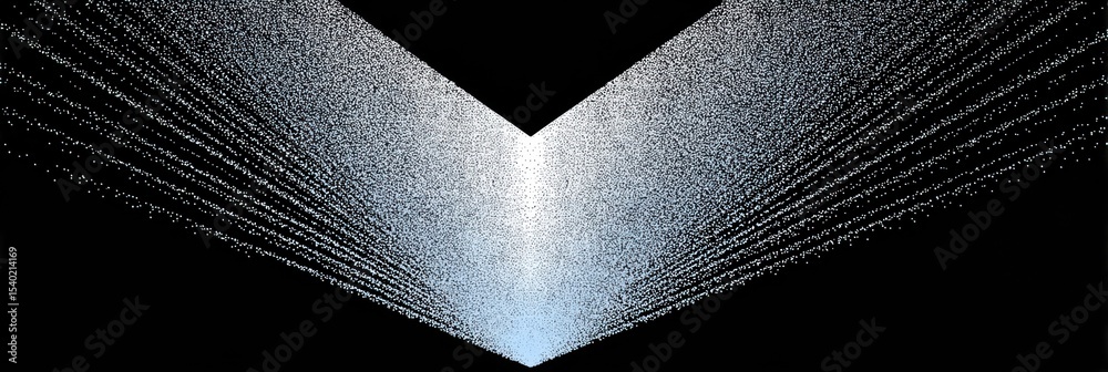 Fototapete sharp triangle pattern creates dynamic contrast against soft background in modern art