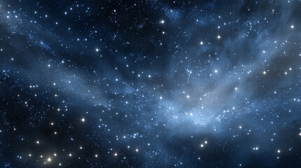 A stunning starfield in deep space illuminated by a galaxy's glow