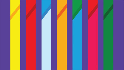Abstract geometric composition with colorful vertical stripes suitable for various designs