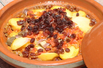 Fresh Moroccan Tajine Close Up