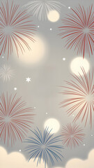 fireworks in the sky