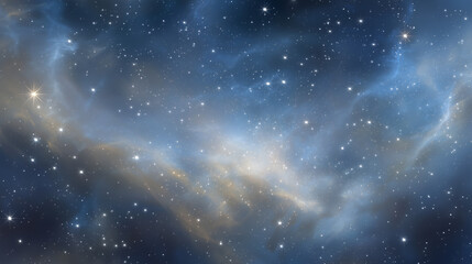 Fototapeta premium Cosmic Star Clusters and Nebulae in Deep Space Landscape