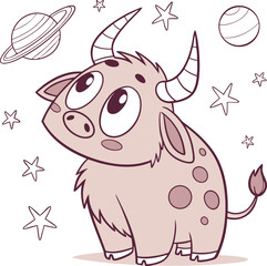 pig cartoon animal pink vector