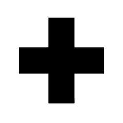 Alternative medical cross icon vector illustration