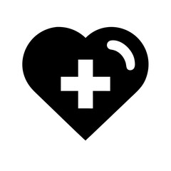 Alternative medical heart icon vector illustration