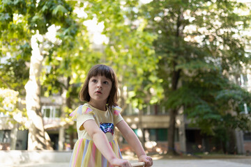 A kid wondering about something.