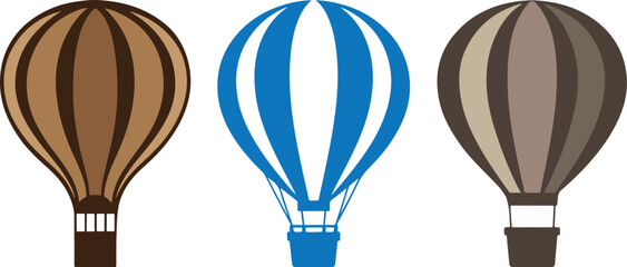 Parachute Colorful Vector Illustration Design