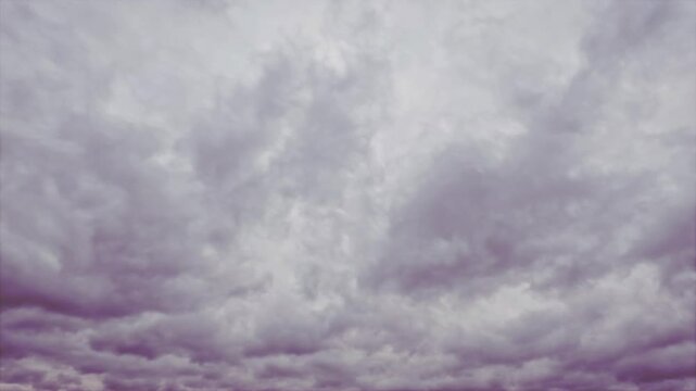 sky timelapse of heavy gray snow or rain clouds