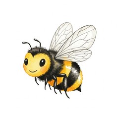 Obraz premium Cute colorized Cartoon Animal and Insect Illustration for Kids 