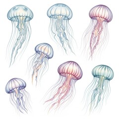 Naklejka premium Cute colorized Cartoon Animal and Insect Illustration for Kids 