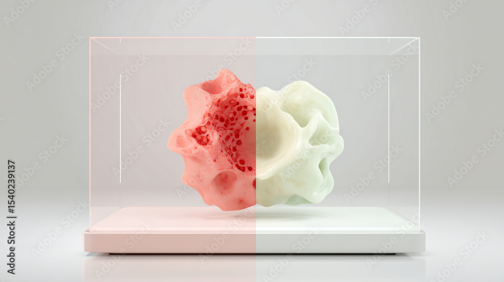Aufkleber A stunning exhibit features a shape memory alloy transforming from red to white. This adaptive technology illustrates the potential of smart materials in dynamic applications.