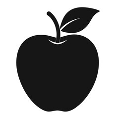Simple apple silhouette graphic design element