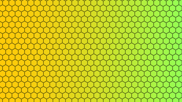 Hexagonal abstract metal background. hexagon pattern. Seamless background. Abstract honeycomb background in grey color. hexagon background with gradient effect