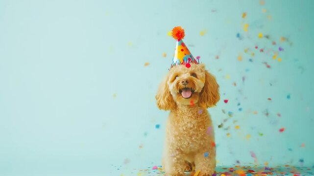 Happy Dog Birthday Party Confetti.