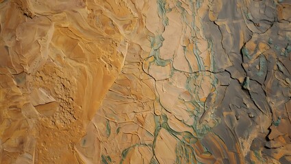 Fototapeta premium Abstract Texture Golden Hues and Earth Tones in a Natural Stone Formation