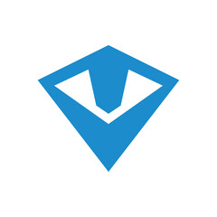 Abstract Blue Diamond Logo