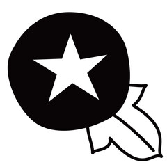 シンプルな朝顔のイラスト