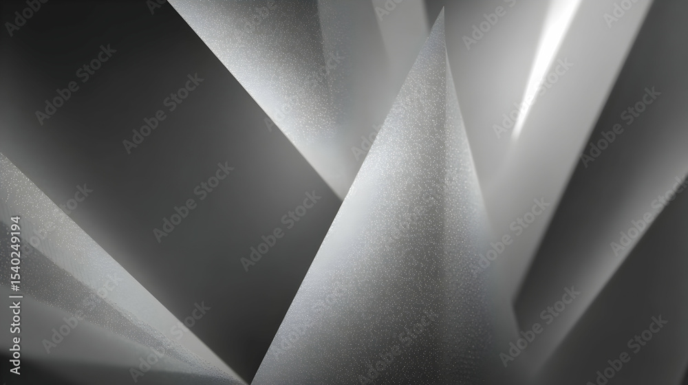 Poster monochrome abstract background with geometric shapes creating light and shadow patterns interplay