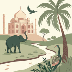 vector illustration of a mosque