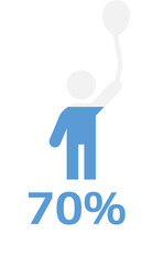 人の体液分布のグラフィック素材イラスト