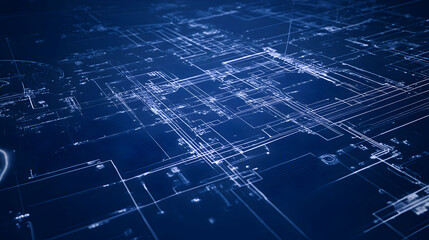 Advanced circuit board visualization showcasing intricate network connections and technological advancement