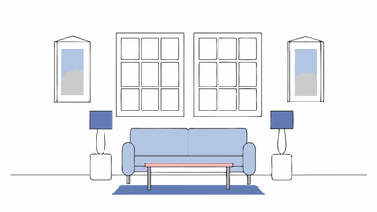 Minimalist Living Room Interior Design