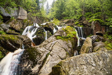 Der Große Stolpich Wasserfall im Isergebirge bei Hejnice 1