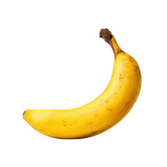Fresh Yellow Banana Isolated on a White Background for Healthy Eating and Natural Food Concepts Transparent background or png
