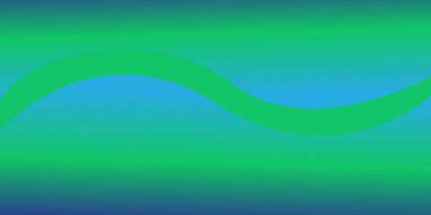 Abstract, colourful green and blue wave patterns create a bright, artistic backdrop with a sense of natural motion, perfect for a vibrant summer design illustration