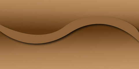 Brown leather background with striped pattern and flowing wave design