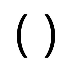 Round brackets ( )