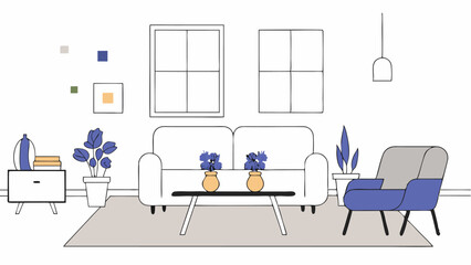 Modern Minimalist Living Room Interior Design