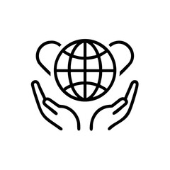 Obraz premium Global healthcare support on transparent background for web and graphic design