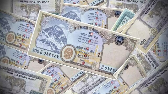 Napalese Five Hundred Rupee Banknote Animation