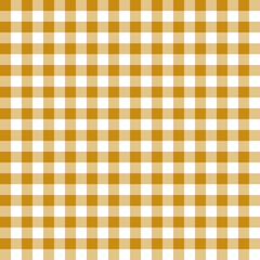 Golden Dijon gingham seamless pattern with mustard yellow and cream checks