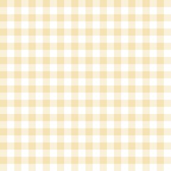 Buttercream gingham seamless pattern with light cream and beige checkered squares