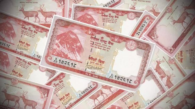Nepalese Twenty Rupee Banknote Animation