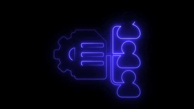 Professional services icon with settings sign. Professional services icon and manager, business ,customize,   businessmen, cog. 4k 