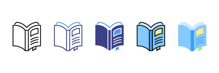 Hardcover Multi Style Icon Set