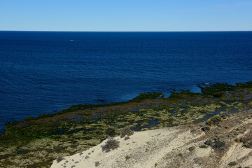 Coastal landscape in Peninsula Valdes at dusk, World Heritage Site, Patagonia Argentina