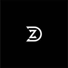 monogram logo with the letter DZ