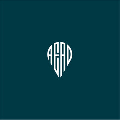 AEAD monogram logo design
