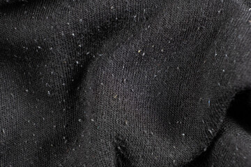 Close-Up of Old Cotton Polyester Elastane Fabric with Pilling Texture