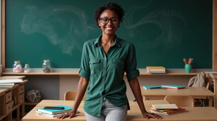 beauty woman teacher school student education classroom blackboard smiling person face happiness 