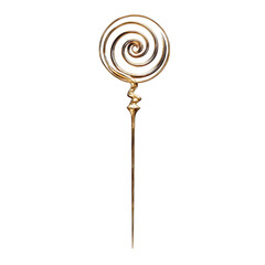 Elegant Gold Spiral Top Decorative Wand